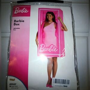 🎃 Barbie The Movie Box Costume Spirit Halloween 3D Costume Adult One Size New